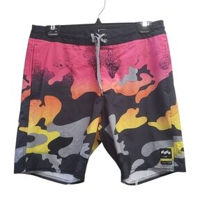 Billabong Board Shorts Andy Warhol Surfing Pop Culture Icon Artist Size 30 RARE